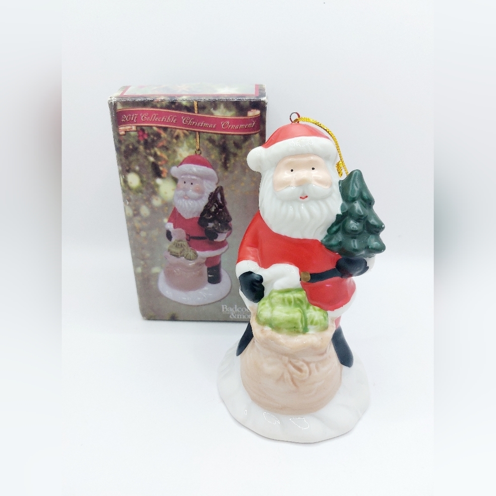 Santa Bell Christmas Ornament Collectible